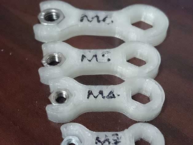 3d printed wrench set 3D printed wrench set