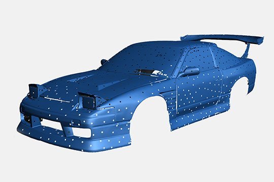 3d scan art car 3d scan in, an example of a 3d scanned car.