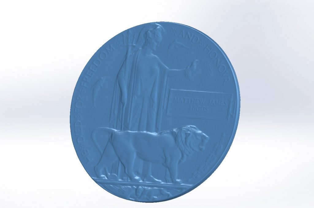 3d scan art medal 3d scan art, an example of a 3d scanned model.