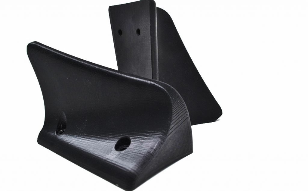 pla mechanical parts 3D printed black PLA parts