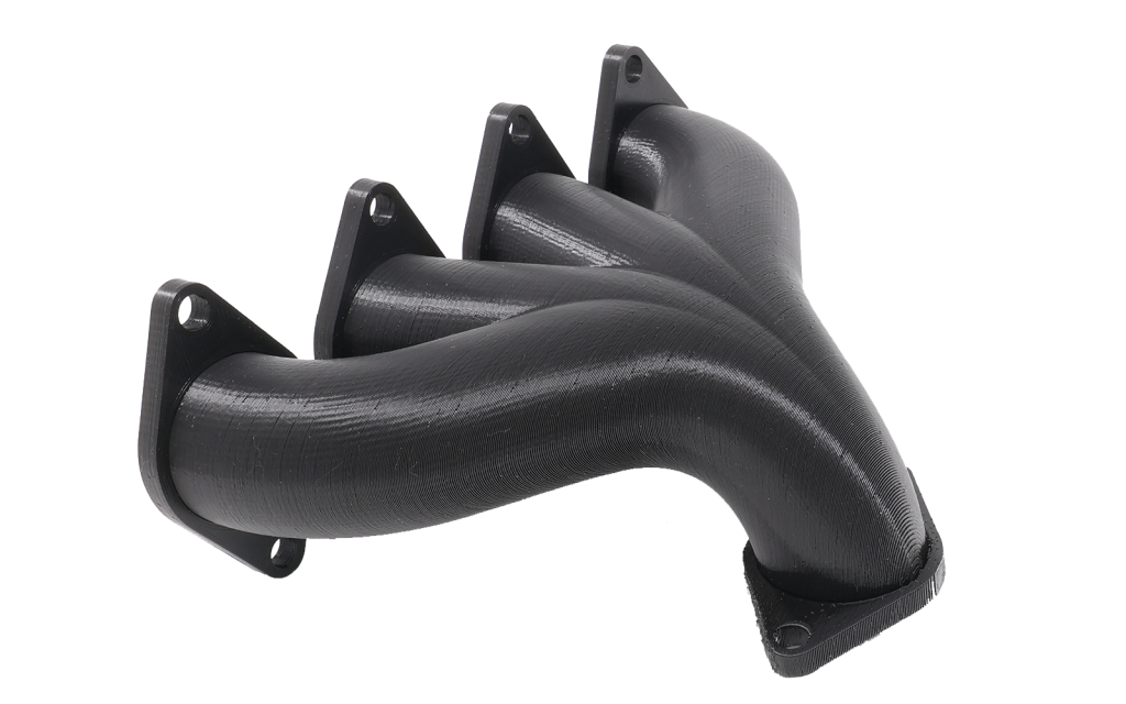 FDM printed part An exhaust manifold printed in PLA